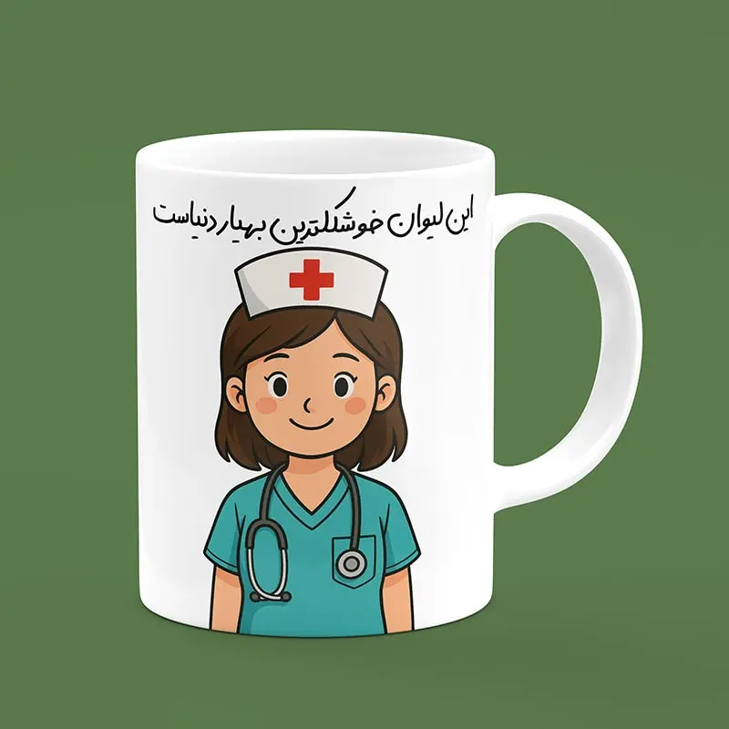 ماگ سرامیکی طرح پرستار - هدیه تبلیغاتی منحصربفرد برای کادر درمان