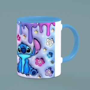 ماگ سرامیکی طرح استیچ ، لیلو و استیچ ، طرح فانتزی و رنگی ، ماگ انیمیشنی